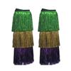 Carnaval, Jambières à Franges Tenue Pour Femmes Violet Doré Vert Accessoires Déguisement Pour Mascarade