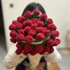 Finished Rose Blanket Bouquet Rose Flowers DIY Hand-woven Crocheting Stitch Blankets Girls Mother's Day Valentine's Day Gifts