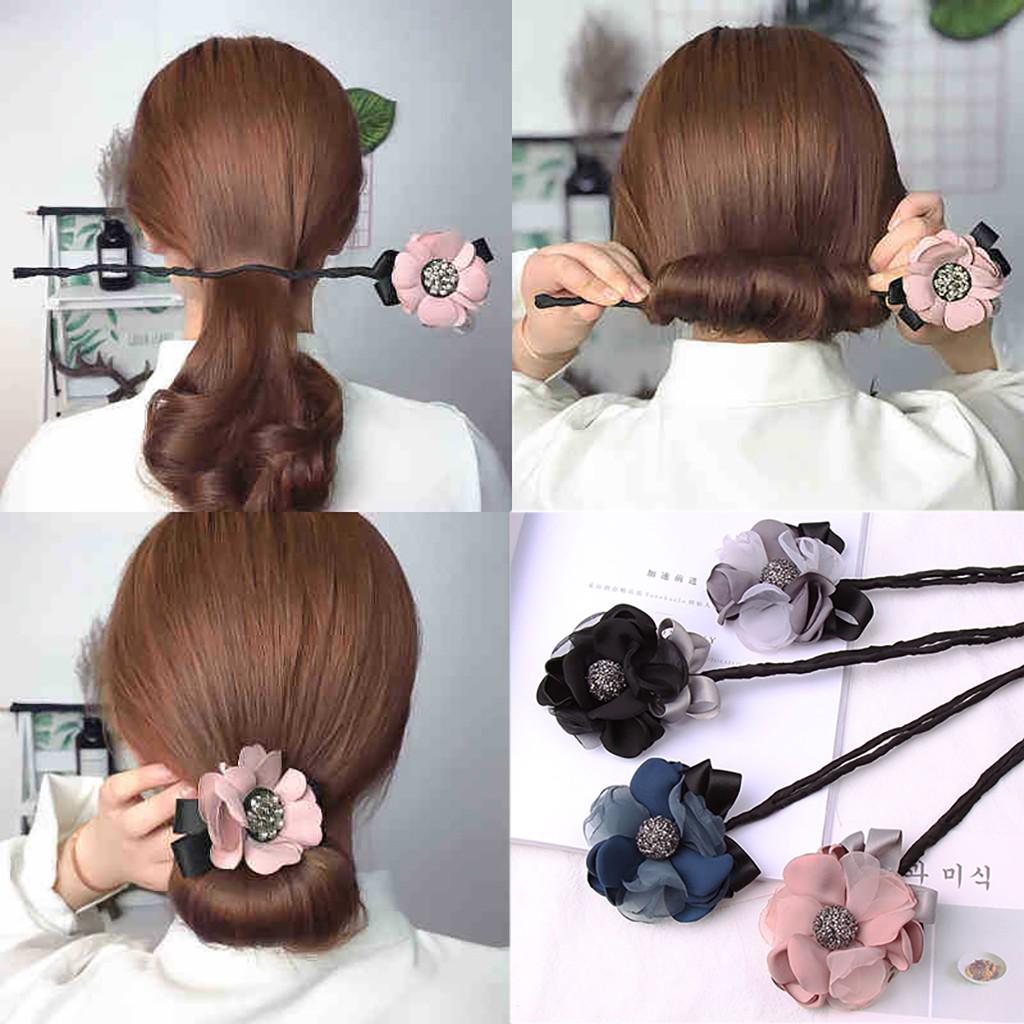 FH] Hair Ring Headdress Hair Clip Flower Hair Accessories Elastic Hair Ties  – pērc par zemām cenām e-komercijas platformā Joom