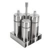 Spice Shaker 304 Stainless Steel with Viewing Window Pepper Shaker for Restaurant Home BBQ Salt 4