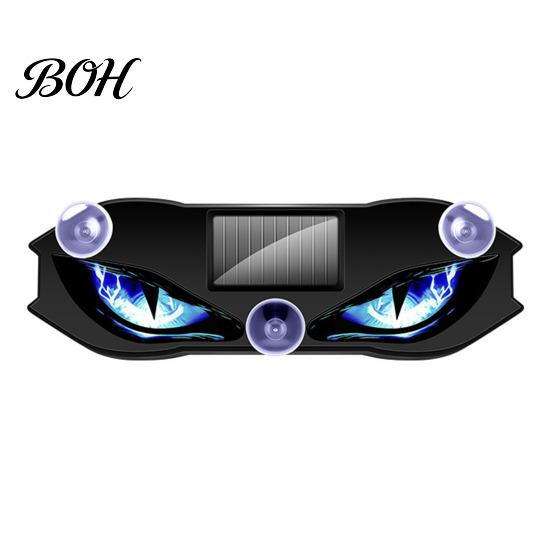Solar Powered Car Interior Lights Devil Eyes Light for Windshield, Window Warning Sign with Three Smart Modes, Enthusiast Styling Accessories