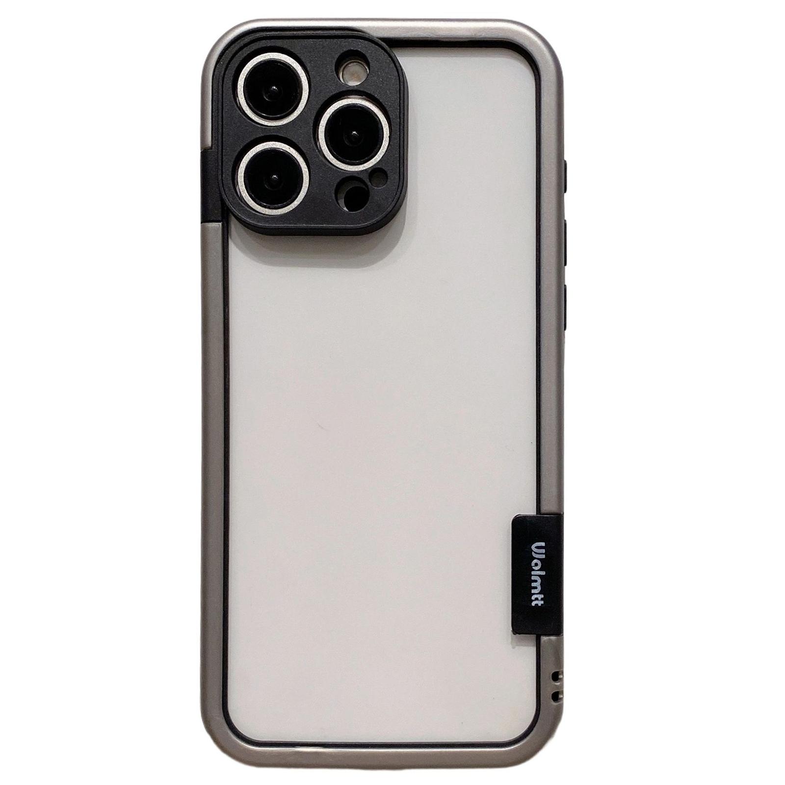 WOLMTT Чехол для iPhone 16 Pro Max Цветная рамка Мягкий ТПУ Прозрачный чехол для телефона A