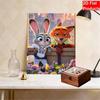 Disney Pearl Painting DIY Zootopia Judy and Nick Pearl Art Painting Pearl Gem Painting, Home Wall Decoration Crafts