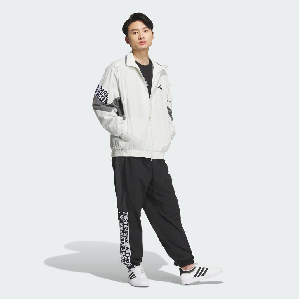 Adidas Wording Pack Loose Fit Mesh Lined Woven Jacket Ka1264
