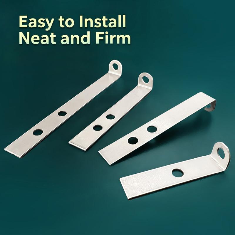 100Pcs/Pack Stainless Steel L Bracket For Backlit Channel Letter Mounting Lug Installation Ear