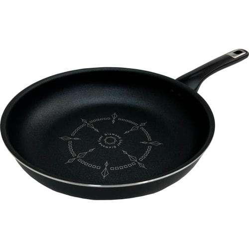 Taniguchi Metals Ludur 2 Non-Stick Frying Pan, 28cm, Induction and Gas Compatible, Lightweight, Metal Spatula Compatible, PFOS and PFOA Free, Black