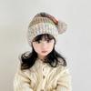 Autumn and Winter Baby Knitted Hat Girls Windproof Wool Hat New Hairball Christmas Hat Boys Pullover Hat
