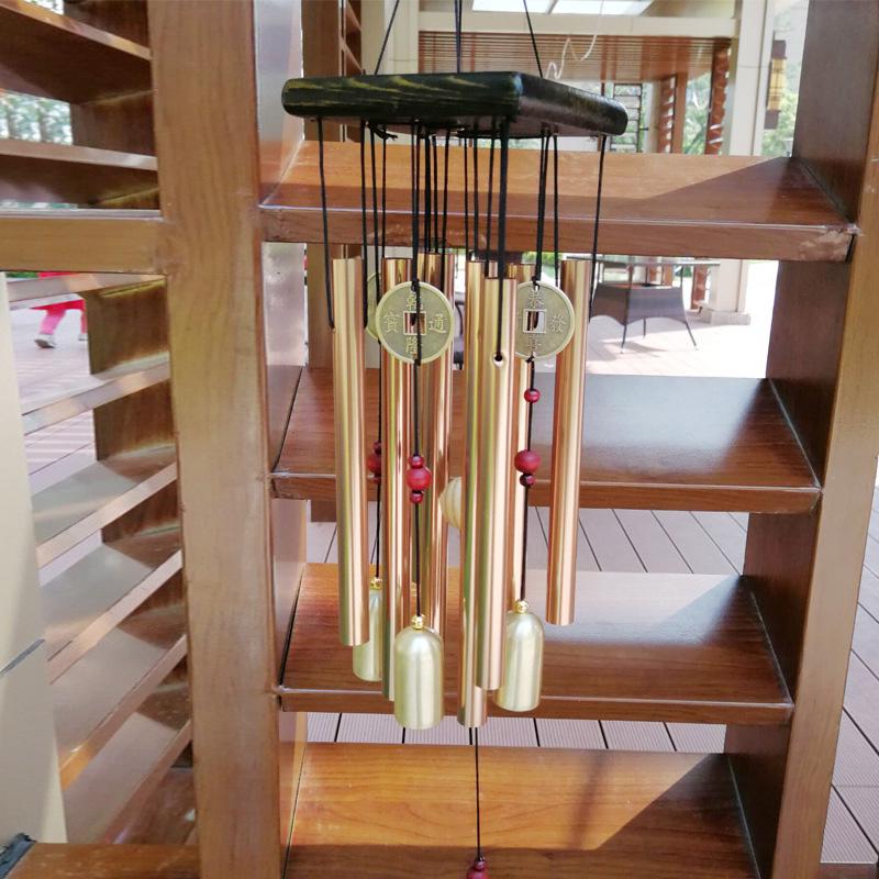 High quality Wind Chimes Home Large Metal New Gold Nice Ornaments 1pc Outdoor Balcony Bells Tubes Decoration Yard