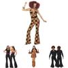 Set Costume Cosplay Disco Retro Anni '70 Per Uomo E Donna Perfetto Per Halloween E Feste A Tema
