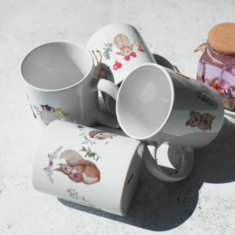 gb746-Design Mug 4p-Watercolor Animals 01