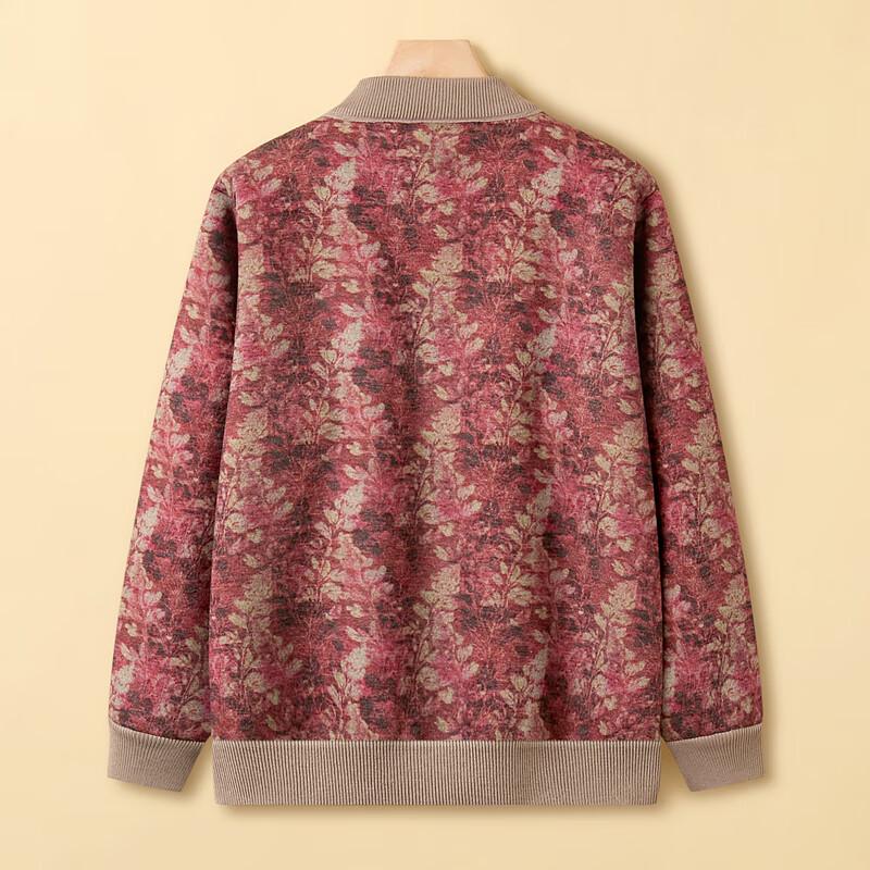 Women's Plus Velvet Knitted Cardigan Sweater