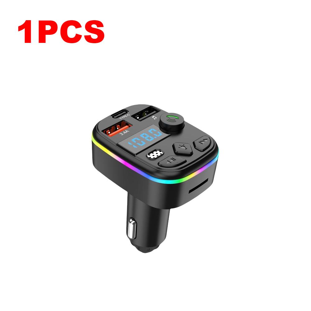 1/3/5PCS Car FM Audio Transmitter Receiver Support TF Card U Disk Car Charger  Bluetooth 5.3 MP3 Player Adapter Car Electronics