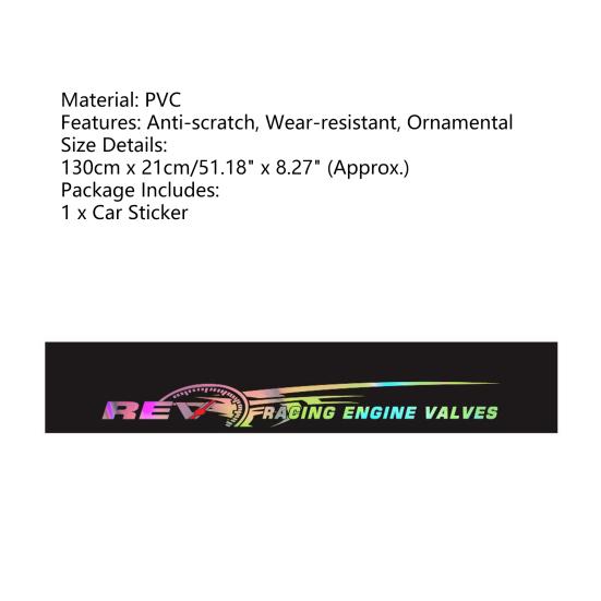 Adesivo per auto durevole Vinile sportivo da corsa Ornamentale irrestringibile