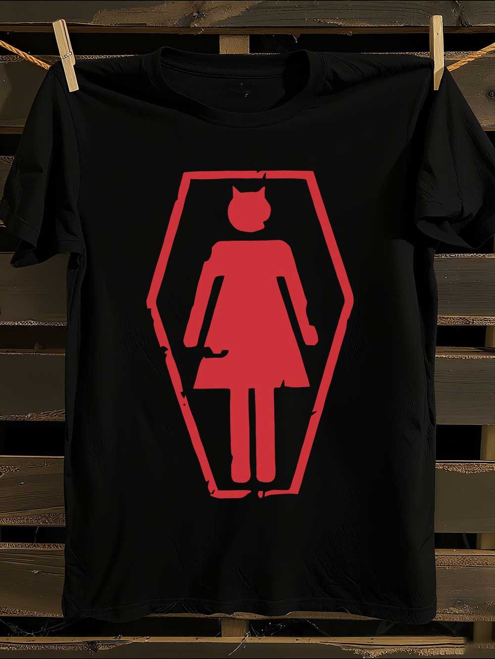 Anime Devil Red & Black T-Shirt L