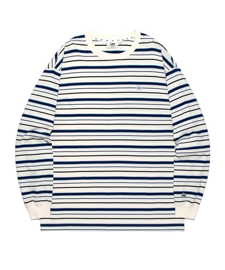Lee Multistripe Long Sleeve T-Shirt Ivory