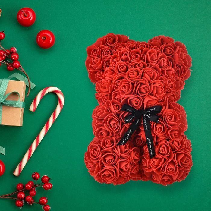 ARTIFICIAL FLOWER-PLANT - DRIED FLOWER Rose Bear Teddy Bear In Rose Rose Bear Flower For Mom Women Her Teddy Bear Ro447