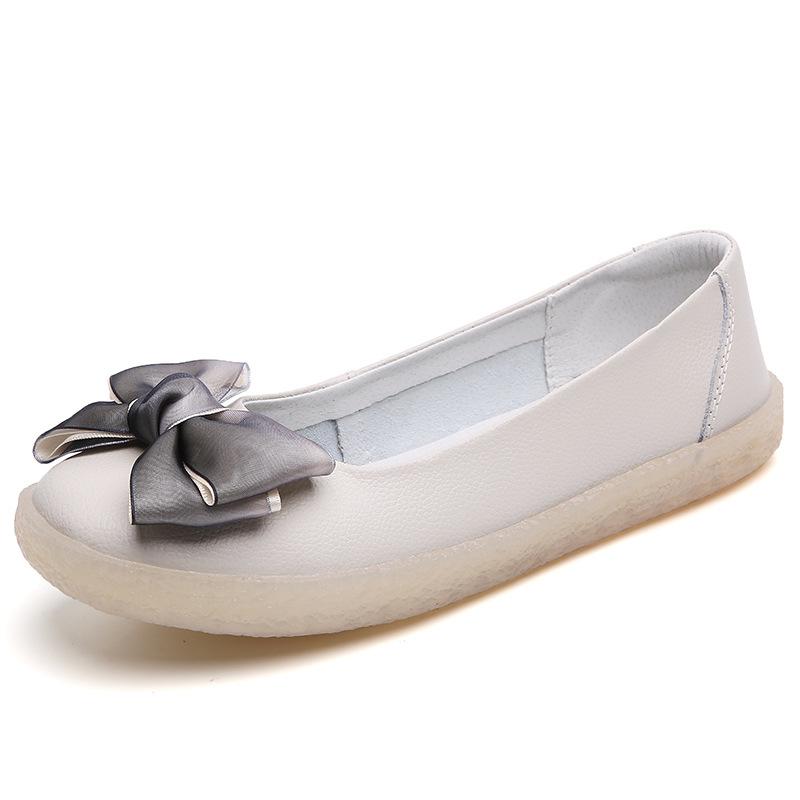 

Квадратный танец весна и лето туфли-лодочки с милым бантом и круглым носком для беременных женщин, женские балетки на плоской подошве, туфли для мамы 40 бежевый