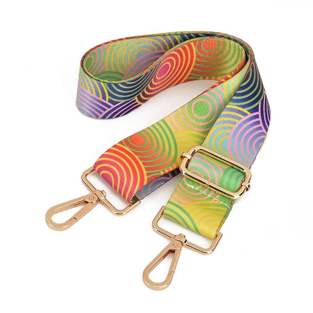 Nuova Tracolla Sostitutiva Donna Ragazza Strisce Arcobaleno Lunghezza Tracolla Regolabile Staccabile Borsa a Tracolla Accessori