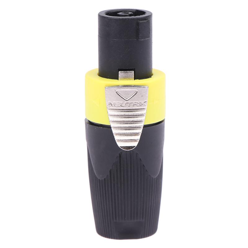 

1 шт. 4-полюсный 4-контактный разъем для динамика Nl4Fc, штекер Ом, адаптер аудиокабеля для динамика, поворотная блокировка, 4-контактный гнездовой разъем Speakon, аксессуары жёлтый