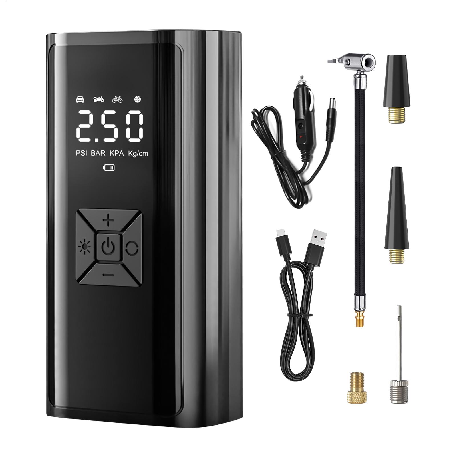 

Tire Inflator Portable Air Compressor Smart Portable Air Compressor Cordless Tire Inflator With LED Display For Car Travel CHINA