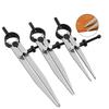 Adjustable Leather Compass Lockable Carbon Steel Divider Wing Creaser DIY Leathercraft Projects-Rotating Scratch Gauge Tool