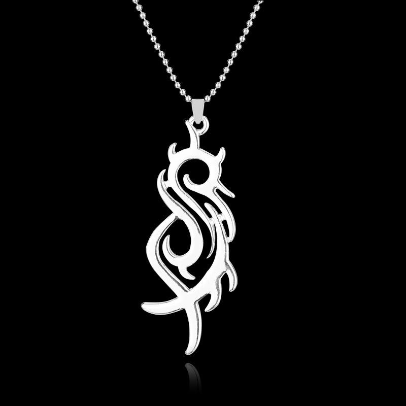 

Valentine s Day Celebrity Style Slipknot Logo Necklace Pendant