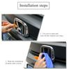 Car Steering Wheel Emblem H-Sticker Auto Front Grille Trunk Modification Accessory For Honda Civic 8th 9th 9.5th 10th Generation