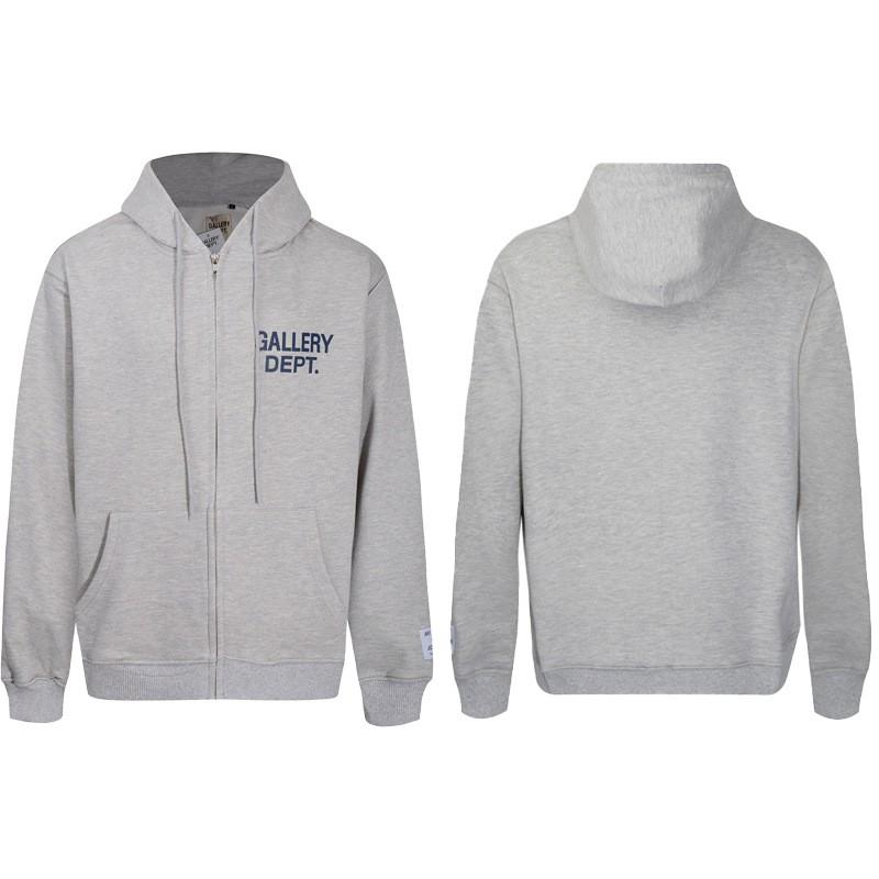 GALLERY DEPT Hoodie Men Women Oversized Cotton Fleece Pullover Sweatshirt Streetwear Loose Fit Long Sleeve