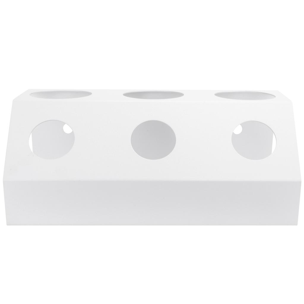 Sodaflaschen Abtropfständer Tischplatte 3 Löcher Flaschen Abtropfgestell mit Unterlage für Küche Esszimmer Weiß