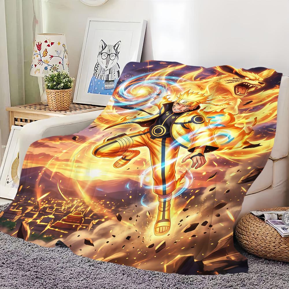 Cool Anime N-Naruto Blanket For Soft Throw Blanket for Picnic Bed Sofa Home Bedroom Cozy Warm Comfortable