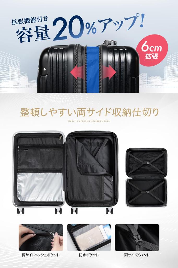 by active flight carry with extension with by a Japanese S size 40L carry business champagne [EXCITECH Biz] [Supervised attendants] Suitcase, case,