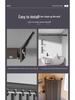Foldable Shower Curtain Set: Invisible Waterproof Bathroom Partition for Dry and Wet Separation, Punch-free Installation.
