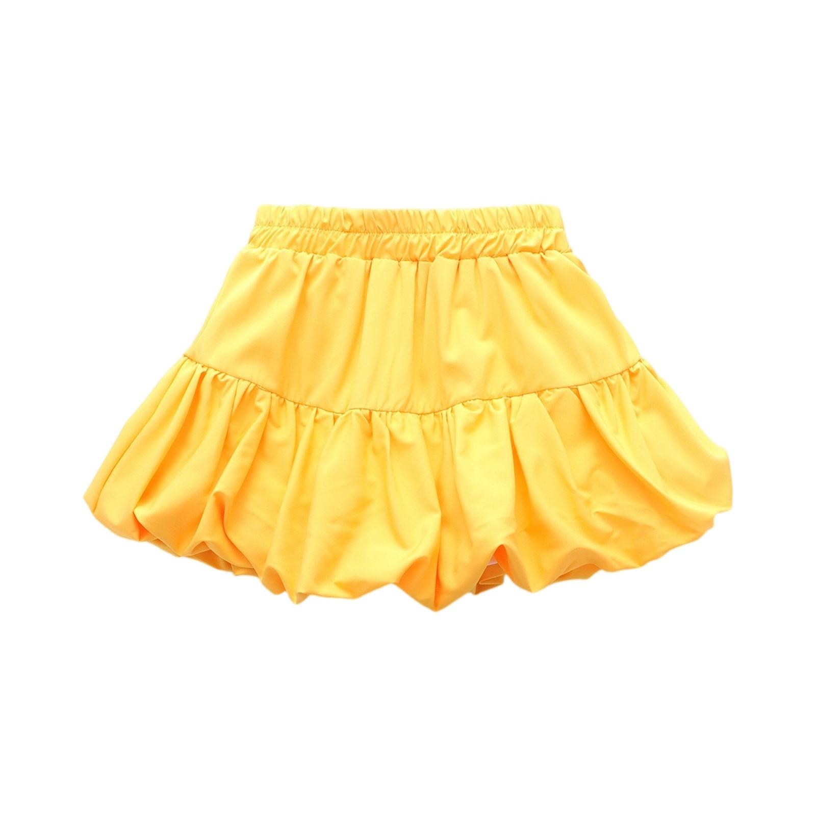 

Юбка для выступлений для девочек - Костюм для танцев чирлидеров на лето 160 жёлтый