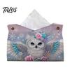 Educational Hands on Activities DIY Faux Diamond Art Painting Tissue Box, Leather Desktop Crafting Kits for Beginners Holder Pouch, 5D Rhinestone
