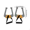 2 Pieces Portable Pull up Bar Fitness Equipment Multifunction Handles for Door Frame