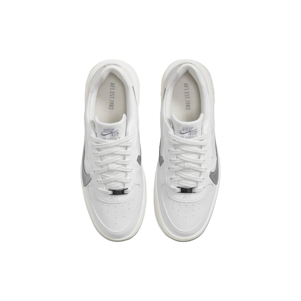New Nike Air Force 1 PLT.AF.ORM Summit White Metalic Silver Women's DJ9946-101