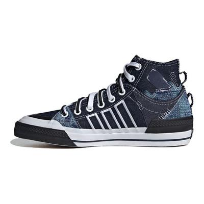 Originals Nizza Hi Dl Canvas Denim Breathable Mid-Top Sneakers Unisex Sneakers Blue White GV9917