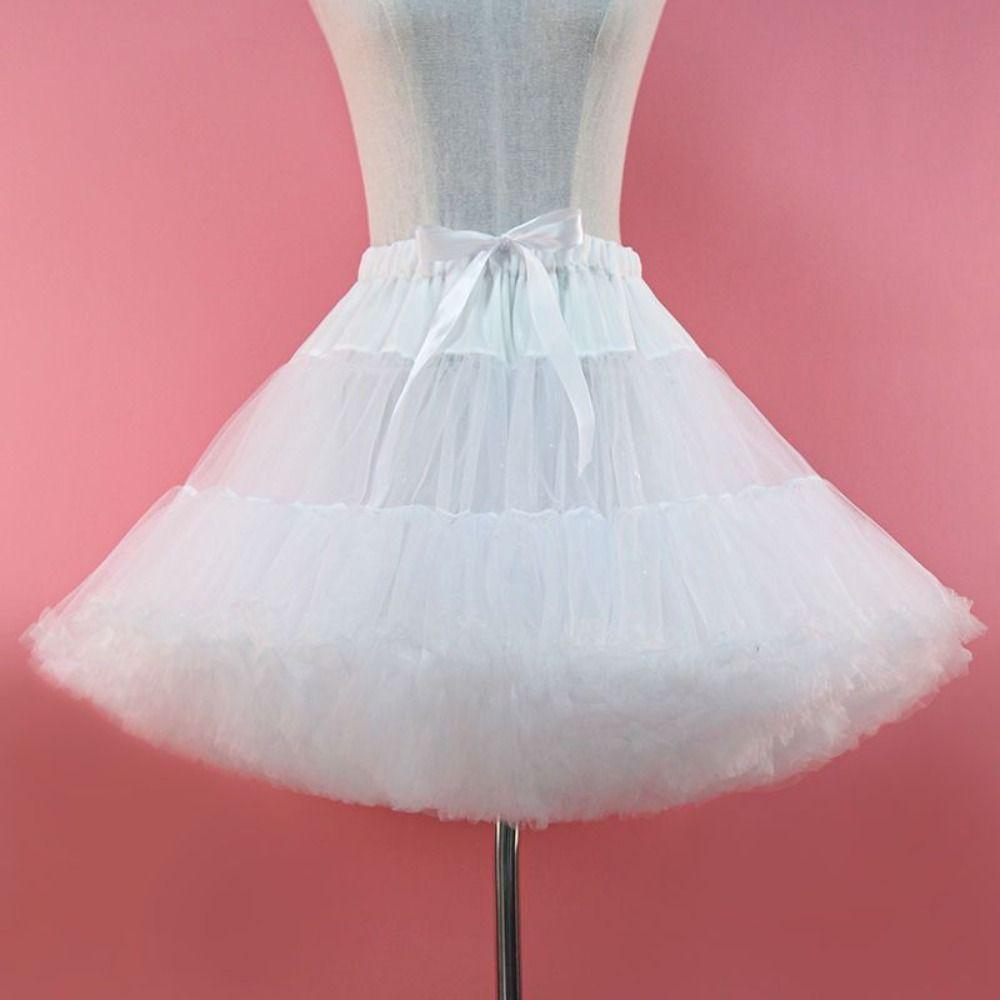 Mesh Short Dress Jupon Fille Multilayer Cosplay Crinoline Underskirt Petticoats for Wedding  Girls