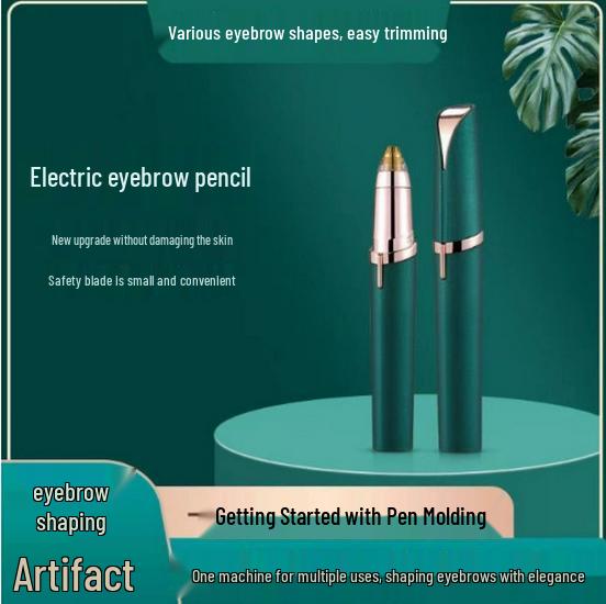 Women's Electric Automatic Eyebrow Trimmer - Mini Hair Remover Shaving Tool