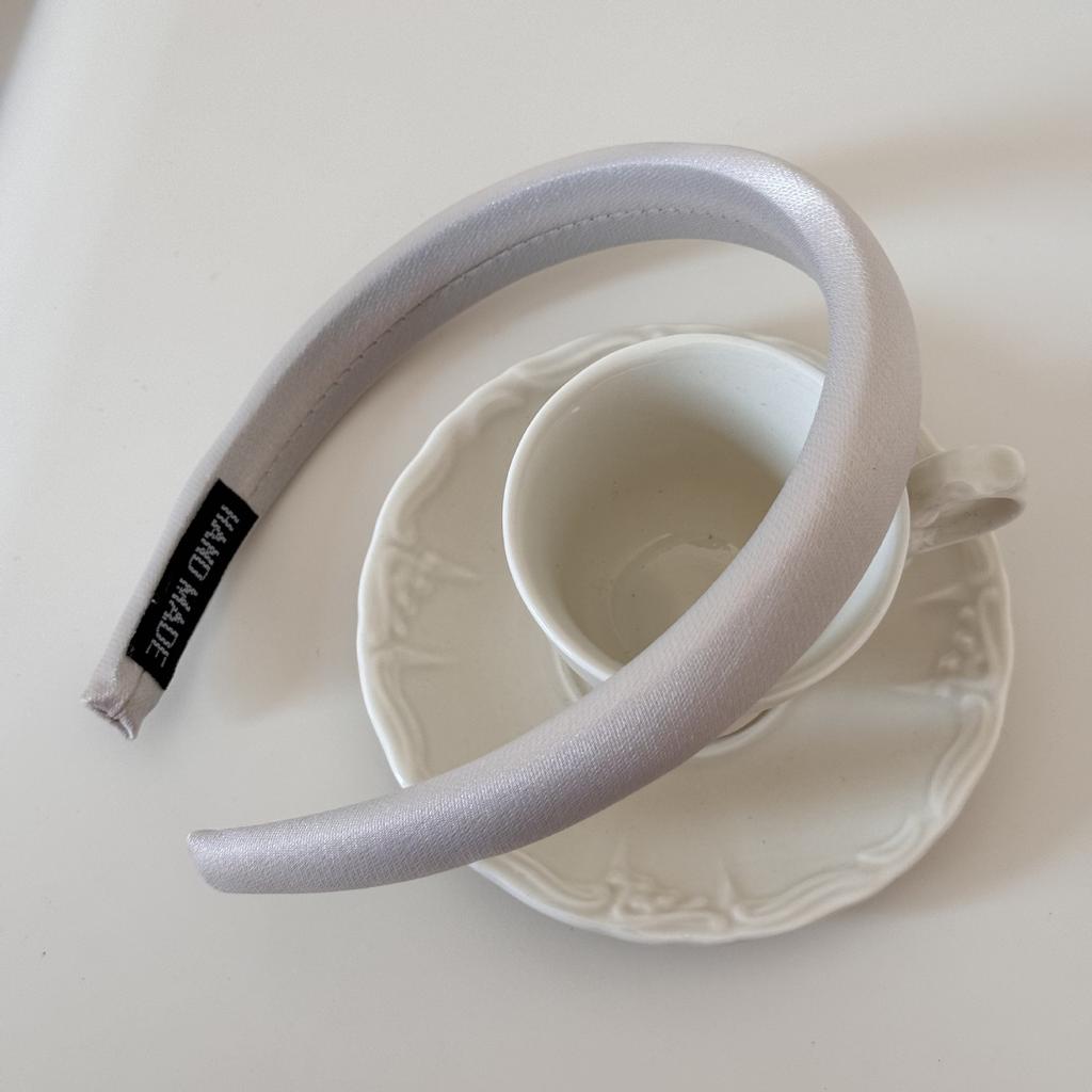 Cream-colored Texture Sponge Hairband for Girls with A Sweet Small Headband Style Hairpin