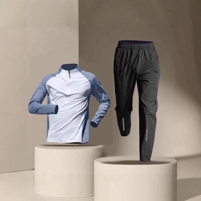 European Autumn Men's Long Sleeve Sports Set - High Quality Casual Running Suit