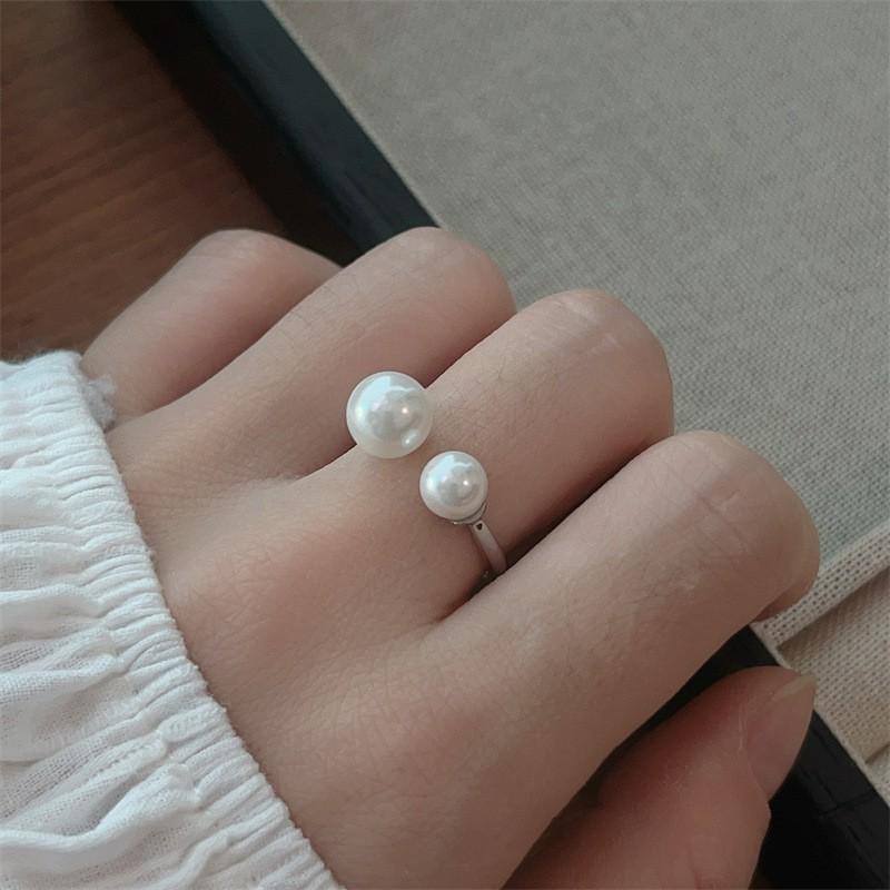 Open Mouth Temperament Double Bead Ring