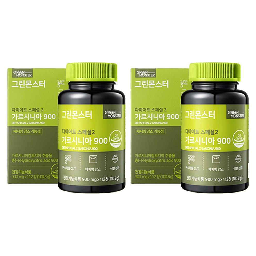 Green Monster Diet Special 2 Garcinia 900, 112 Tablets, Pack of 2