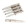 5 Pcs 1/4 Inch Hex Shank Magnetic Triangle Screwdriver Bits Set 50mm Length 1.8/2.0/2.3/2.7/3.0mm Triangle Head Screwdriver Bits