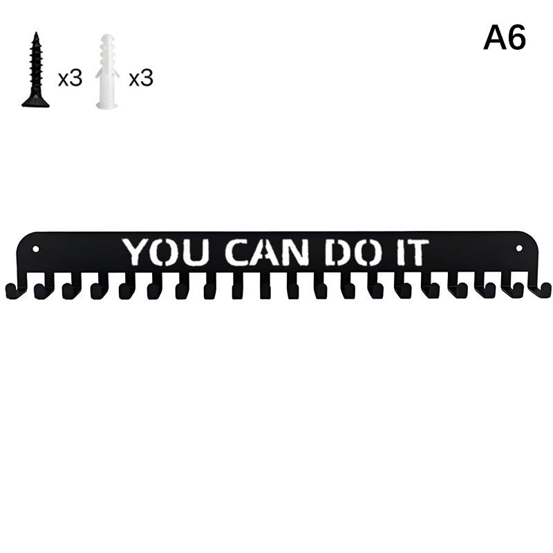 Металлическая вешалка для медалей Настенная стойка для наград и декоративных медалей Железное настенное крепление Декор 20 крючков Вешалка для галстуков Держатель для ключей