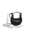 JIOMAY 2026 New Woven Nest Bag with Metal Handle, Unique Premium Handbag for Women, Exquisite Versatile Shoulder Crossbody Purse
