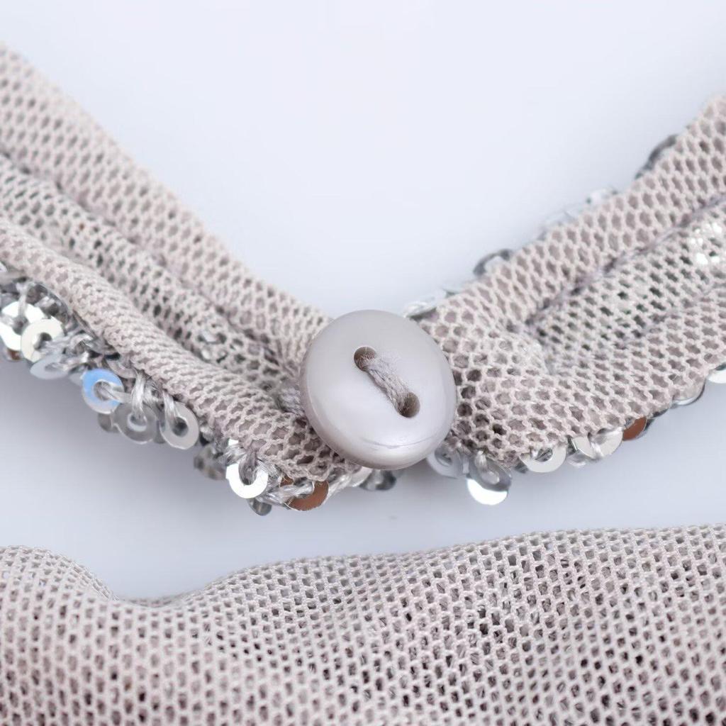 2024 Winter European & American Round Neck Sequin Long Sleeve Dress - Elegant & Simple Fashion for Women