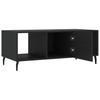 Vidaxl Coffee Table, Black, 102X50X40 Cm, Wood-Based Material