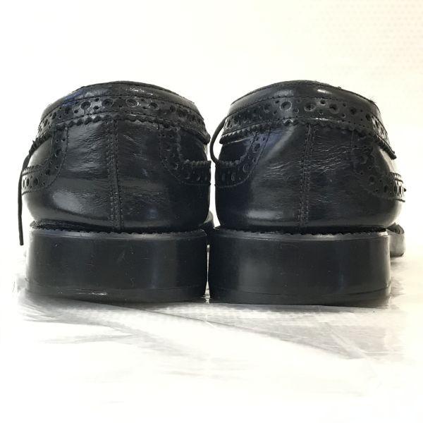 90s TOD’S Leather Wingtip Dress Shoes Men’s 8 26.5-27.0 Black(USED)