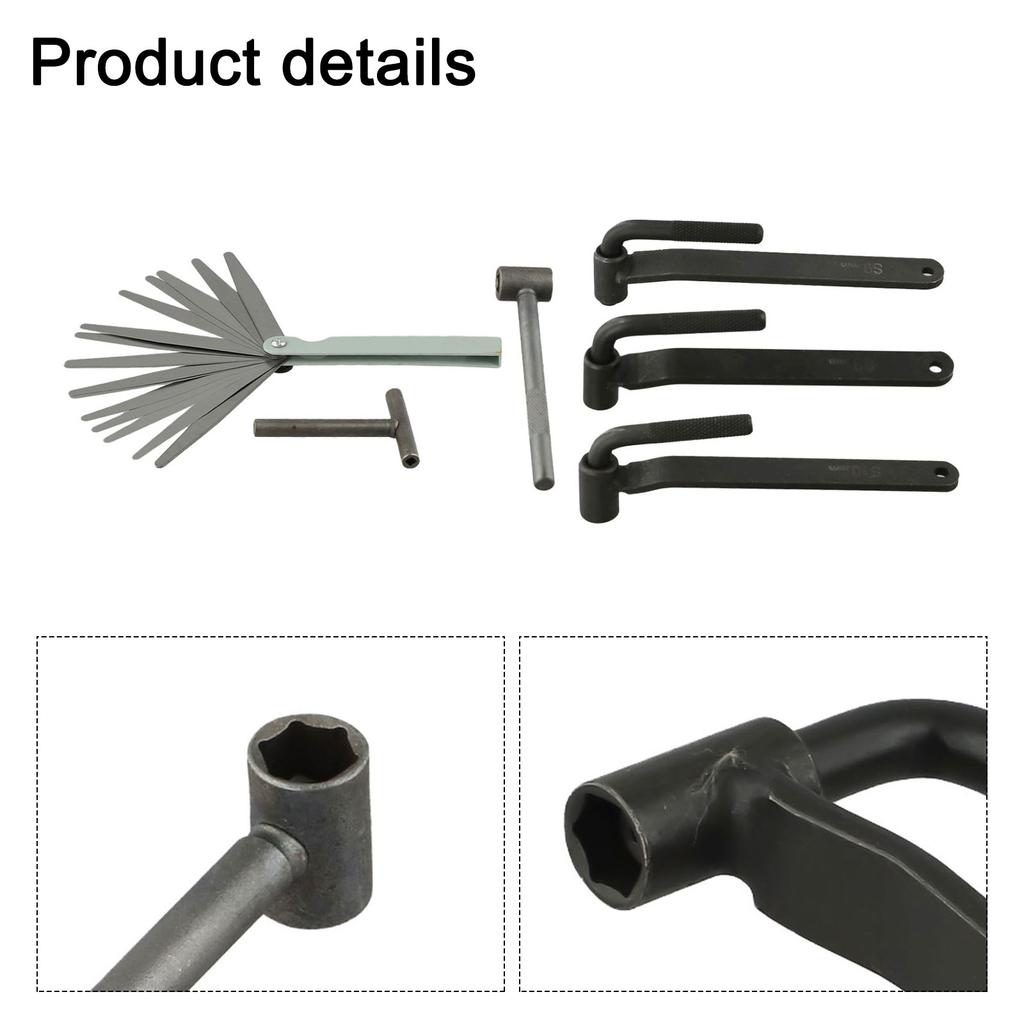 Feeler Gauge Tool Engine Adjustment Tool For DIY Projects 152mm 5.98 In Feeler Gauge Non-slip Handle Compatible With Motorcycles